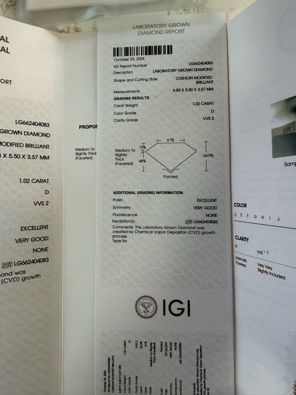 Lab Grown Diamond - Picture 2 of 4